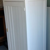 Vintage wardrobe in white wood