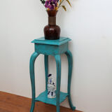 Large blue wood sellette