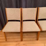 Ensemble de quatre chaises Cane Back conçues par Jens Risom, JO Carlssons, Suède, années 1950