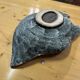 Vintage ceramic coupe plate "fat lava" from the Vallauris workshop, 1960s-70s.