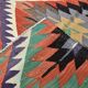 6x7 Kilim Multicolor Geometric Style Anatolian Kilim Rug, 166x230 Cm