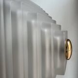 Pyramid glass ceiling light Limburg 1980s