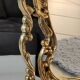 Pivoting Psyche Makeup Mirror. Baroque/Rocaille Style. Bronze. Dim 31 x 20 cm