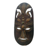 Decorative sculpted metal wall mask – 70 cm × 33 cm