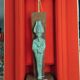 Lampe égyptienne osiris  bronze teck vintage  avec ecrin