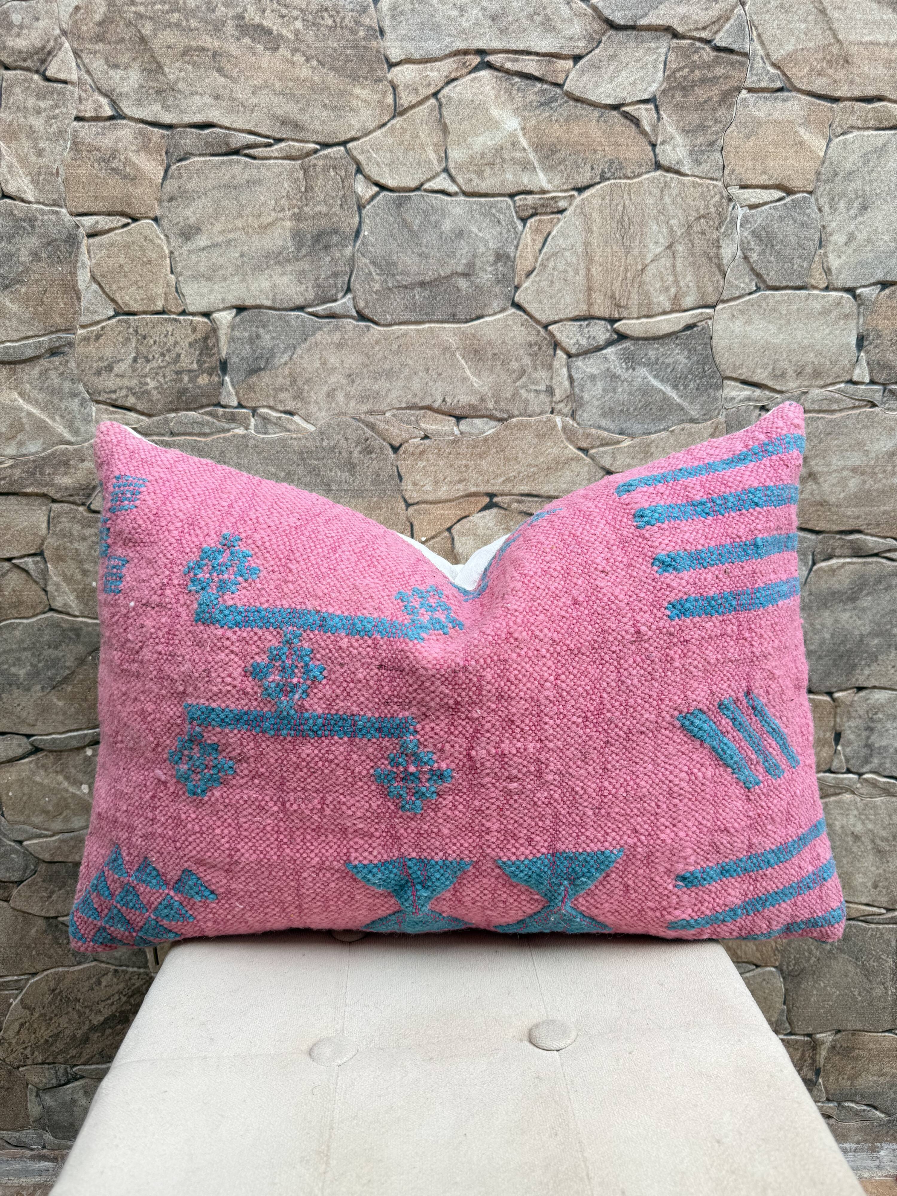 Moroccan pillowcase, Berber cushion cover, woven pillowcase
