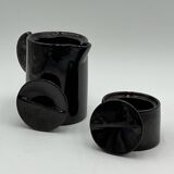 Coffee Set in Amaranth Ceramic by Gabbianelli, 1960s