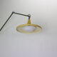 Yellow & grey Wim Rietveld 'Panama' wall lamp 4050 for Gispen 1955s Dutch design