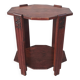 Art Deco side table in solid oak
