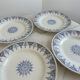 Lot de 4 assiettes Terre de fer St Amand