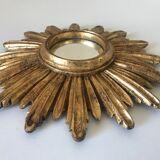 Sun mirror with domed mirror 1960  - 26x26cm