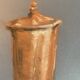 Signed painting Pastel terracotta "the terracotta jar" indigo paper
