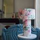 Floral fabric table lamp