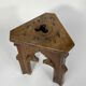Neo-Gothic stool in solid oak NINETEENTH century
