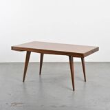 Mahogany extending table by A. Sornay, France 1950