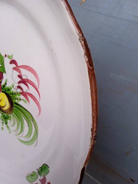 Assiette faience au chinois Les Islettes XVIIIem
