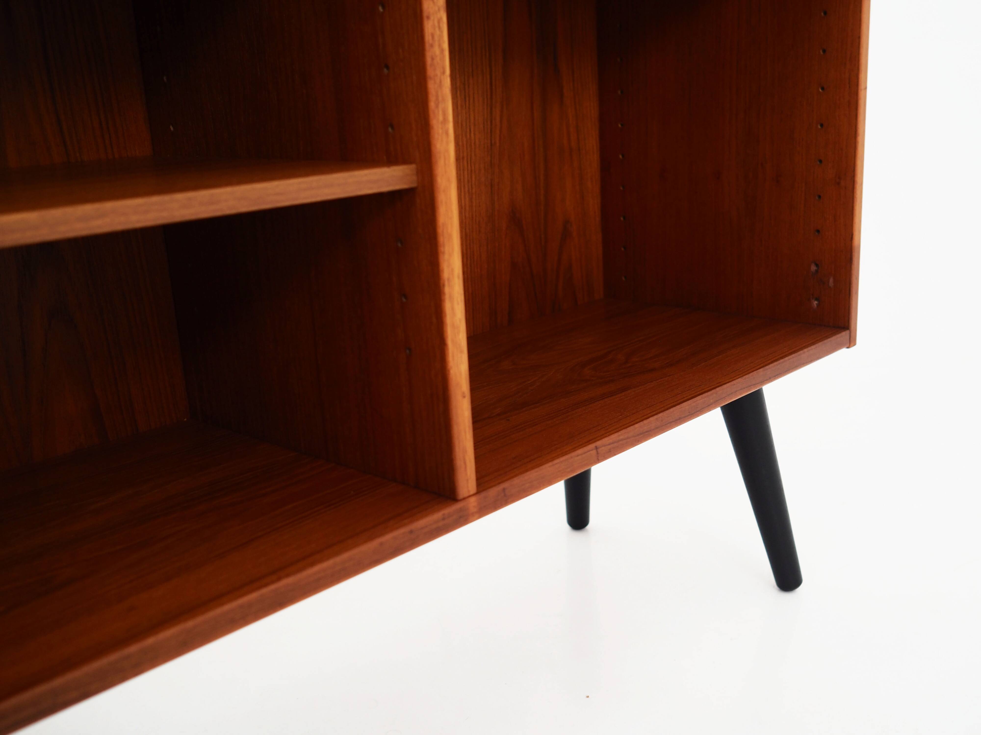 Teak bookcase, Danish design, 1970s, production: Denka