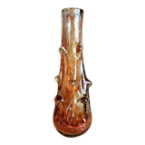 Murano glass vase with buttons pulled 50s