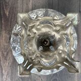 Antique footed cup in chiseled glass