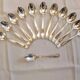 Silver cutlery set 37 pieces Louis XV style