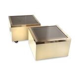 Vintage coffee tables and side tables from the 1970s.