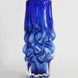 1960's Flower Vase by Pavel Hlava for Novy Bor Glasswork