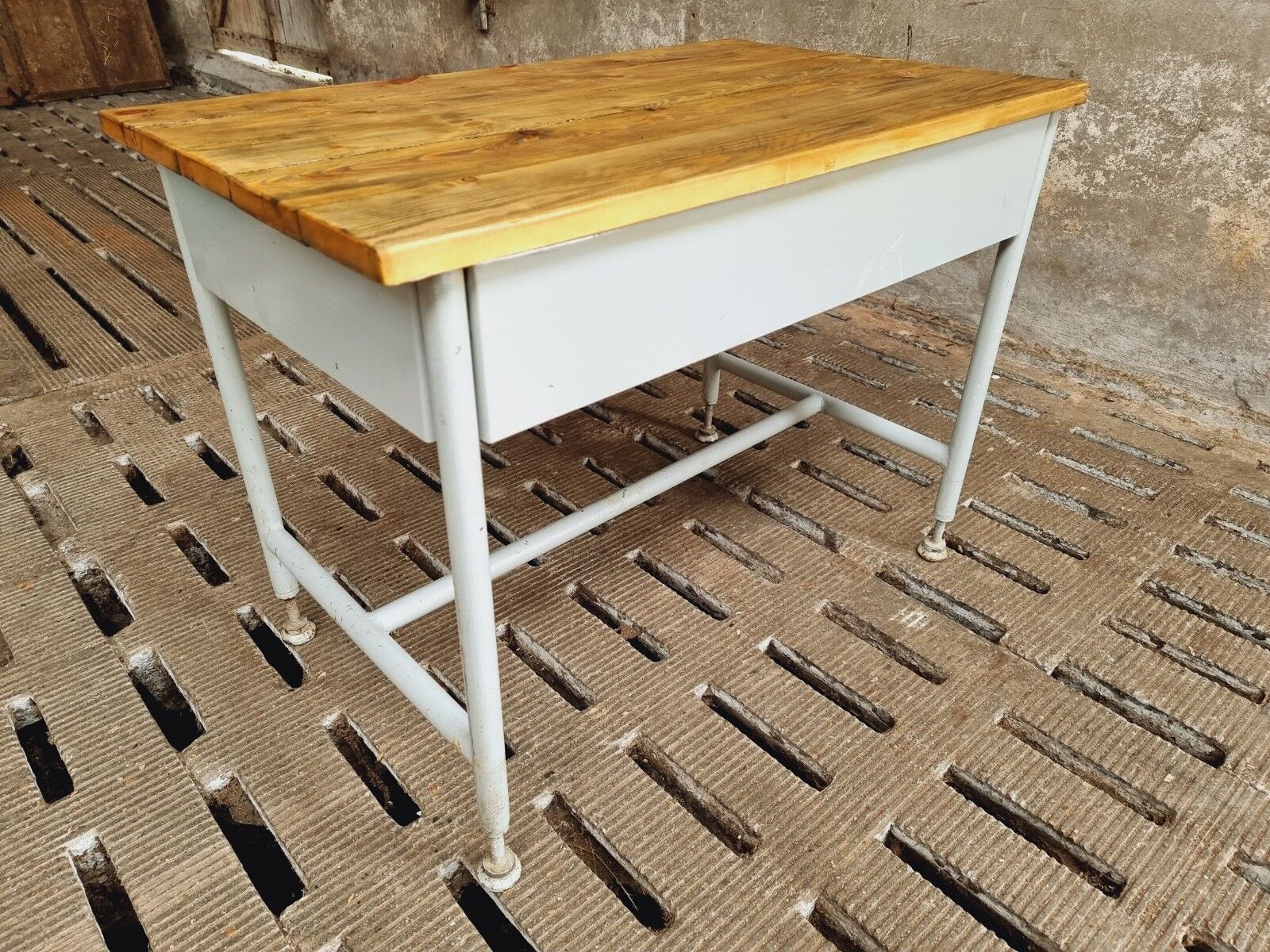 Industrial side table