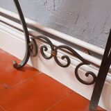 Vintage wrought iron console from the 50s