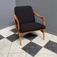 Black Boucle fabric chair 1970s