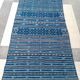 Carpet kilim blue and black handmade 127 x 217 cm
