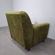 Mid-Century Czechoslovak Green Plush Armchair, 1970s