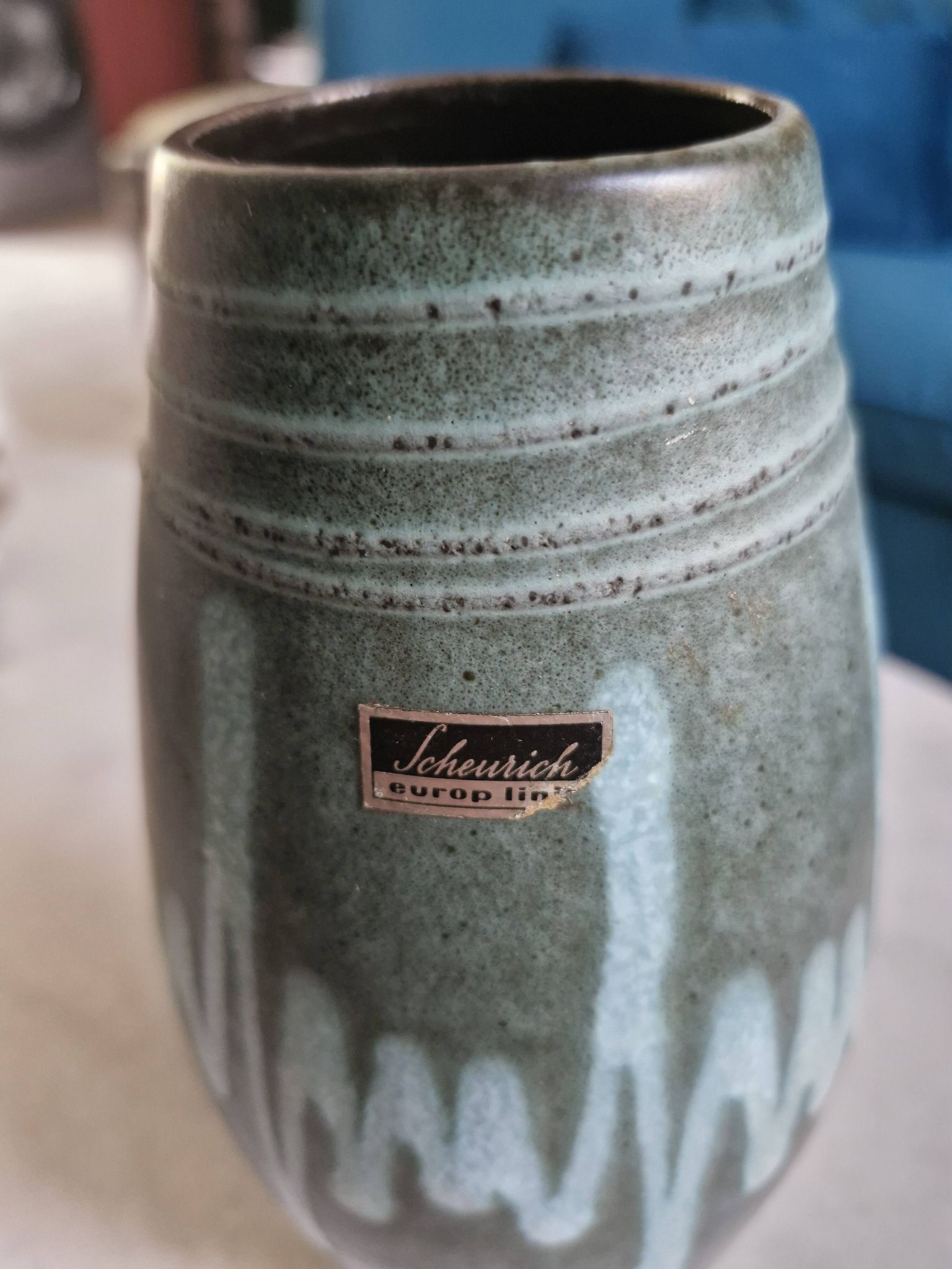 Vase vintage en céramique Scheurich - West Germany