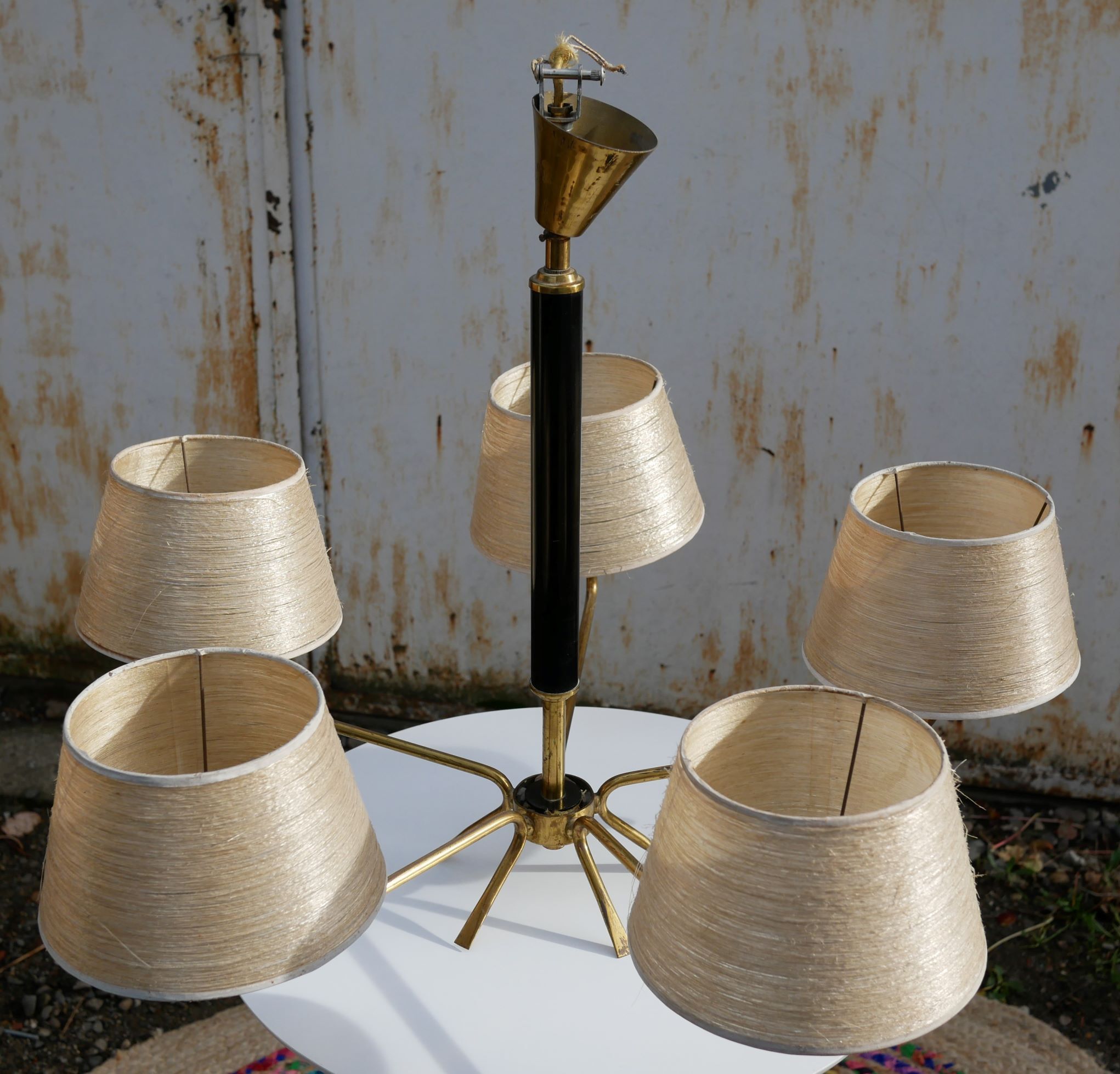 Vintage brass chandelier