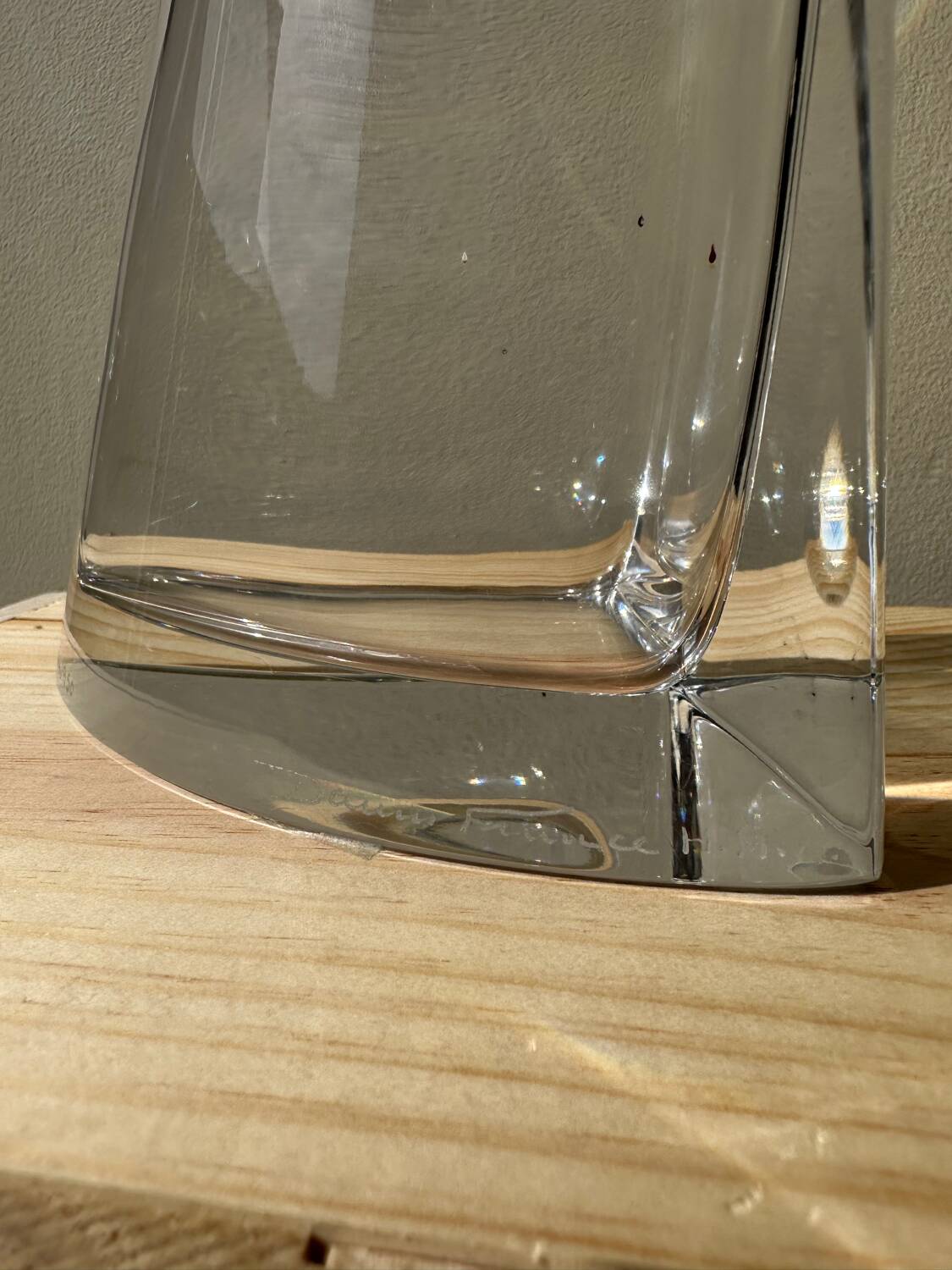 Daum France Crystal Pear Whiskey Decanter Numbered Hilton Mac Connico