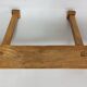 Portemanteau mural vintage en bois massif, deux patères, 35 cm
