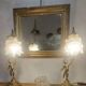 Pair of bronze table lamps