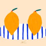 Twin lemons - Wall poster 40x30cm