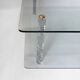 Table basse en lucite et verre, style moderniste, années 1970