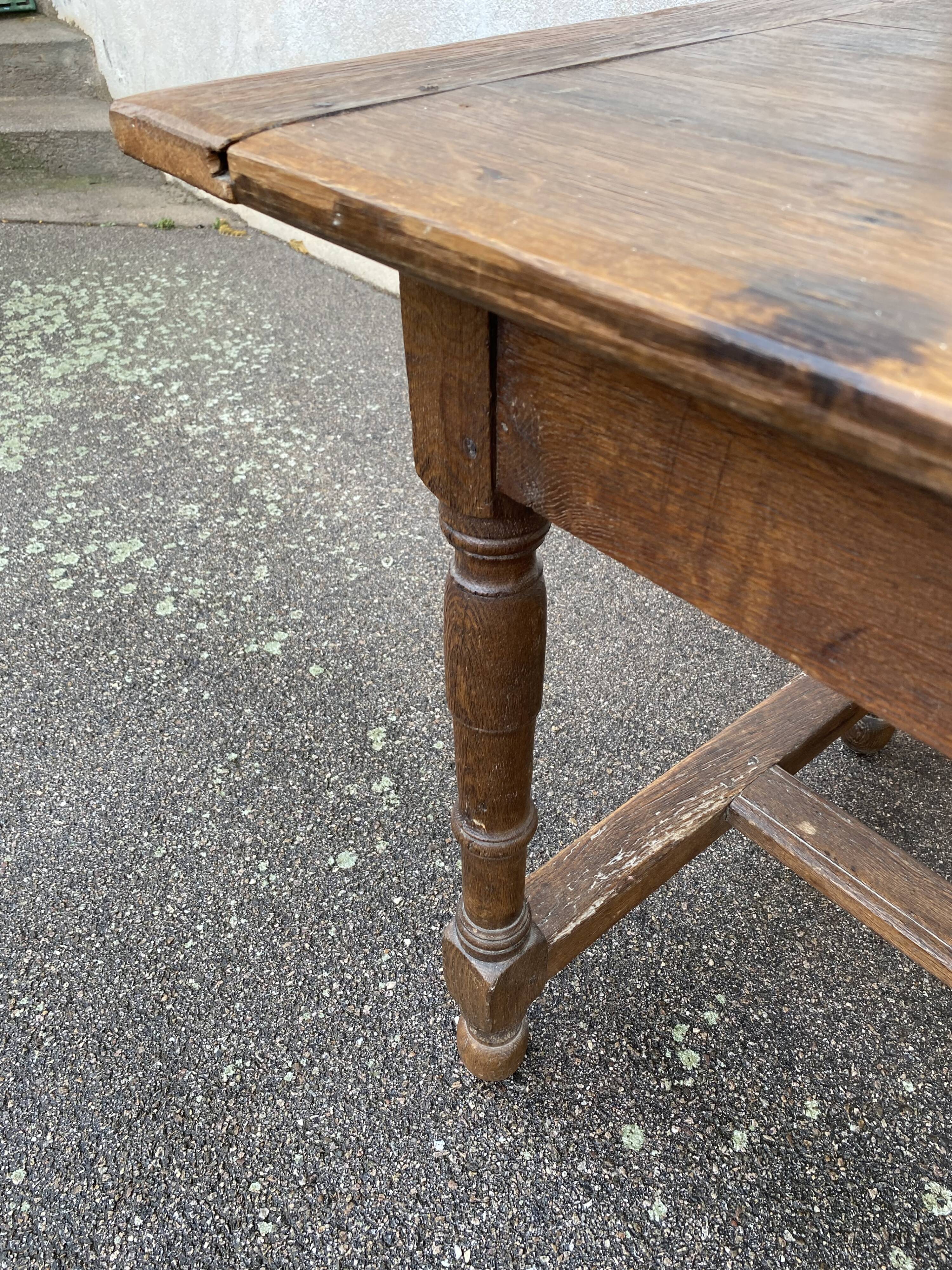Oak farmhouse table