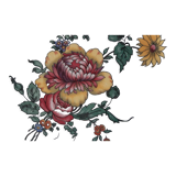 Assiettes plates avec motif floral