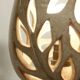 Vintage openwork ceramic floral night lamp, France 1960s