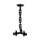 Brutalist style mid-century chain candlestick