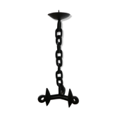 Brutalist style mid-century chain candlestick