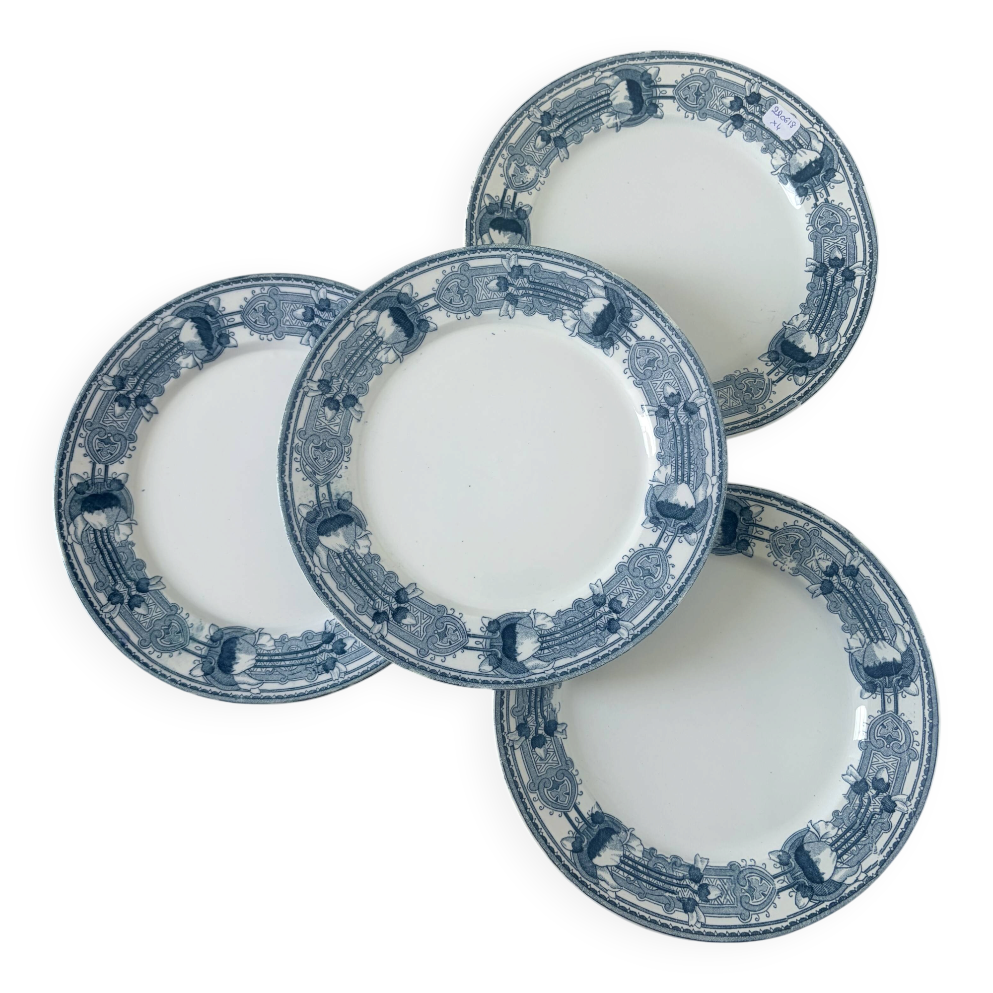 4 vintage dessert plates from CM&C model Massena 220618