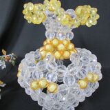 Pearl vase and bouquet, unique piece