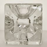Ice cube crystal candle holders