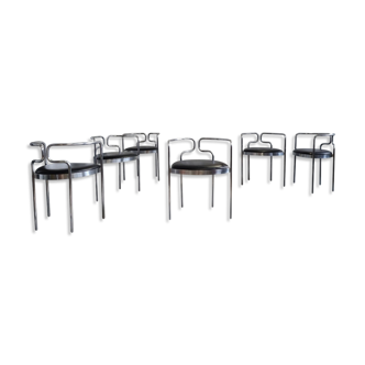 Set of 6 chairs model 9230 by Henning Larsen for Fritz Hansen