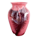 Iridescent earthenware vase