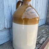 Ancienne bonbonne ou jarre anglaise en grès vernissé