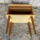 Vintage 1970s Wooden Nightstand with Case + Drawer
